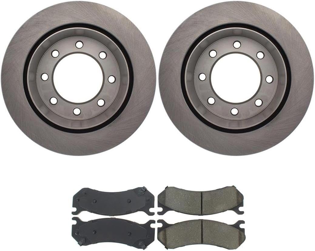 Arrhythmic 4Pcs Rear Brake Pads and Rotors Kit for Chevrolet Avalanche 2500 2002-2006 for Chevy Avalanche 2500 2002-2006 for Chevrolet Silverado 1500 2004-2004 for Chevy Silverado 1500 2004-2004