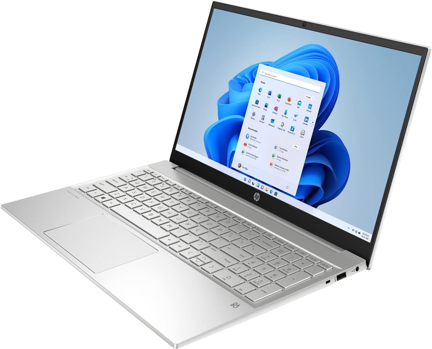 HP Newest Pavilion Laptop, 15.6' Full HD Touchscreen, AMD Ryzen 7 5825U Processor, 16GB RAM, 1TB SSD, Backlit Keyboard, Wi-Fi 6, HDMI, Bluetooth, Windows 11 Home, Silver