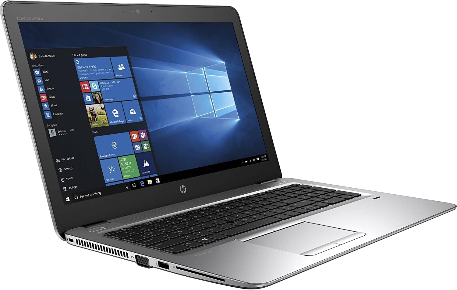 HP Elitebook 850 G3 15.6 FHD, Core i5-6300U 2.4GHz, 16GB RAM, 512GB Solid State Drive, Touchscreen,Windows 10 Pro 64Bit (Renewed)