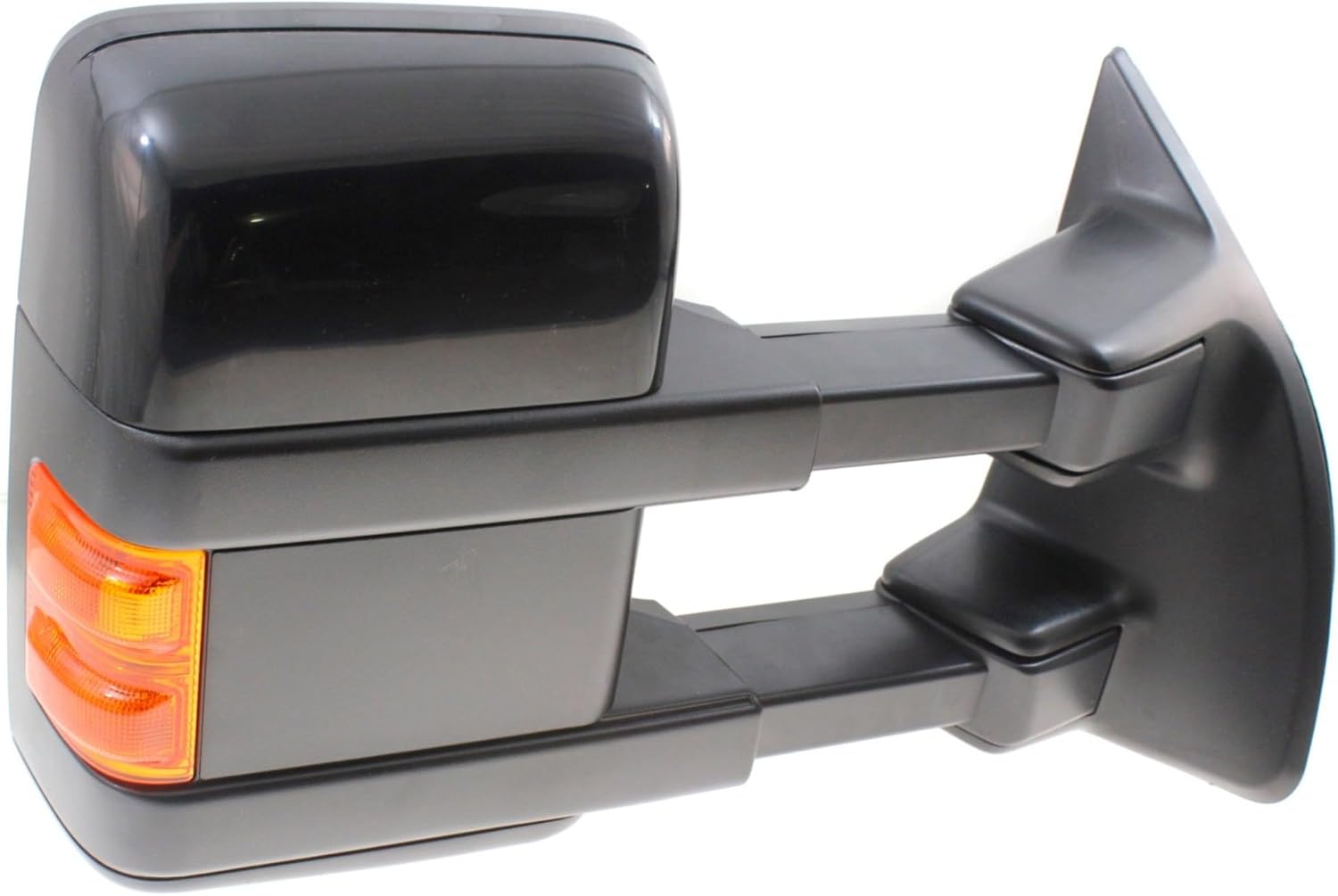 Kool Vue Driver & Passenger Side Power Heated Towing Mirrors for Ford F-250 F-350 Super Duty F-450 Super Duty F-550 Super Duty 2010 Power Fold With Signal Light & Memory Auto Extend with 2 Caps