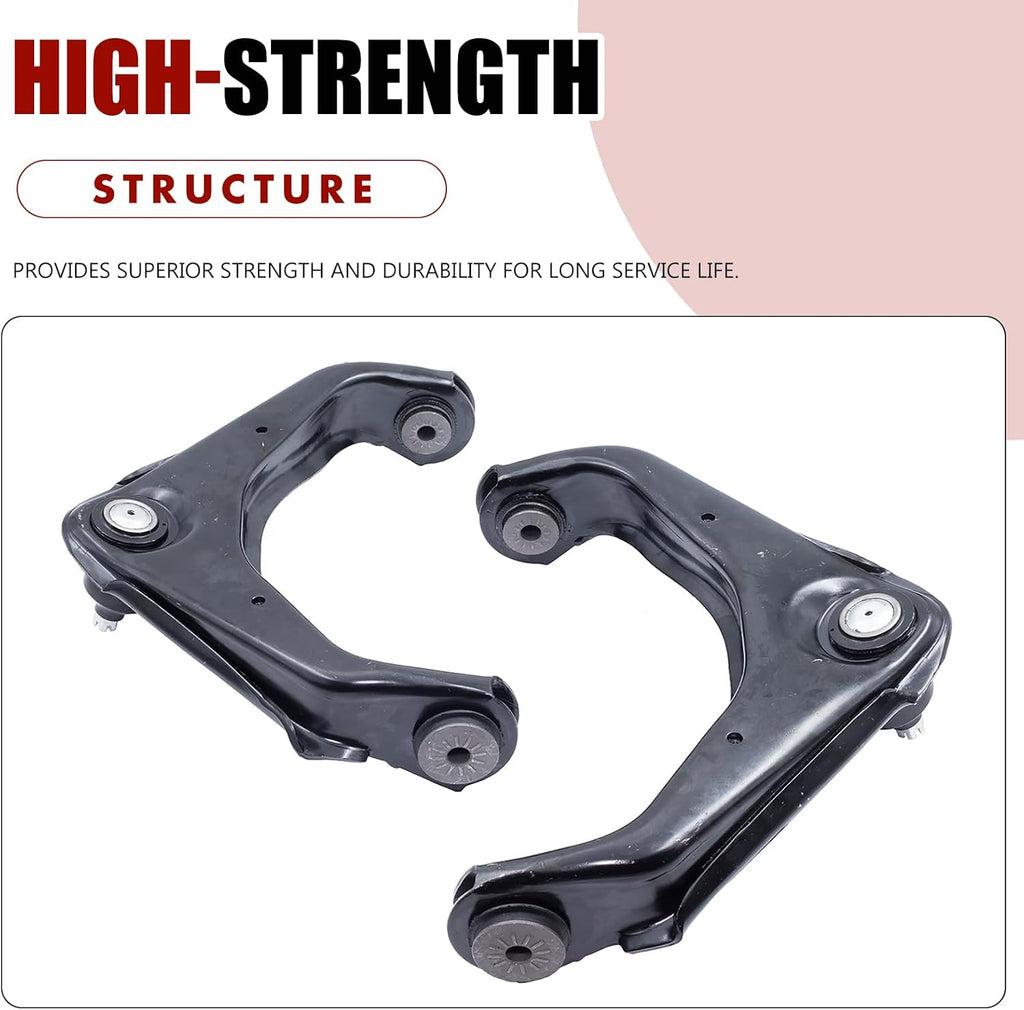 Front Suspension Kit Control Arm 13pcs replacement for Chevy Silverado Chevrolet Avalanche Suburban GMC Sierra 1500 2500 3500 HD w/Ball Joints Sway Bars Tie Rods Pitman Idler Arm Bracket