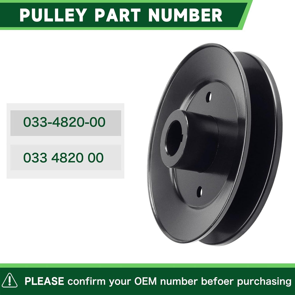 3 Pack 037-2050-00 037-2000-00 Spindle Assembly with 033-4820-00 Pulley for Bad Boy 42' 48' Deck MZ/MZ Mag num Zero Turn Lawn Mower