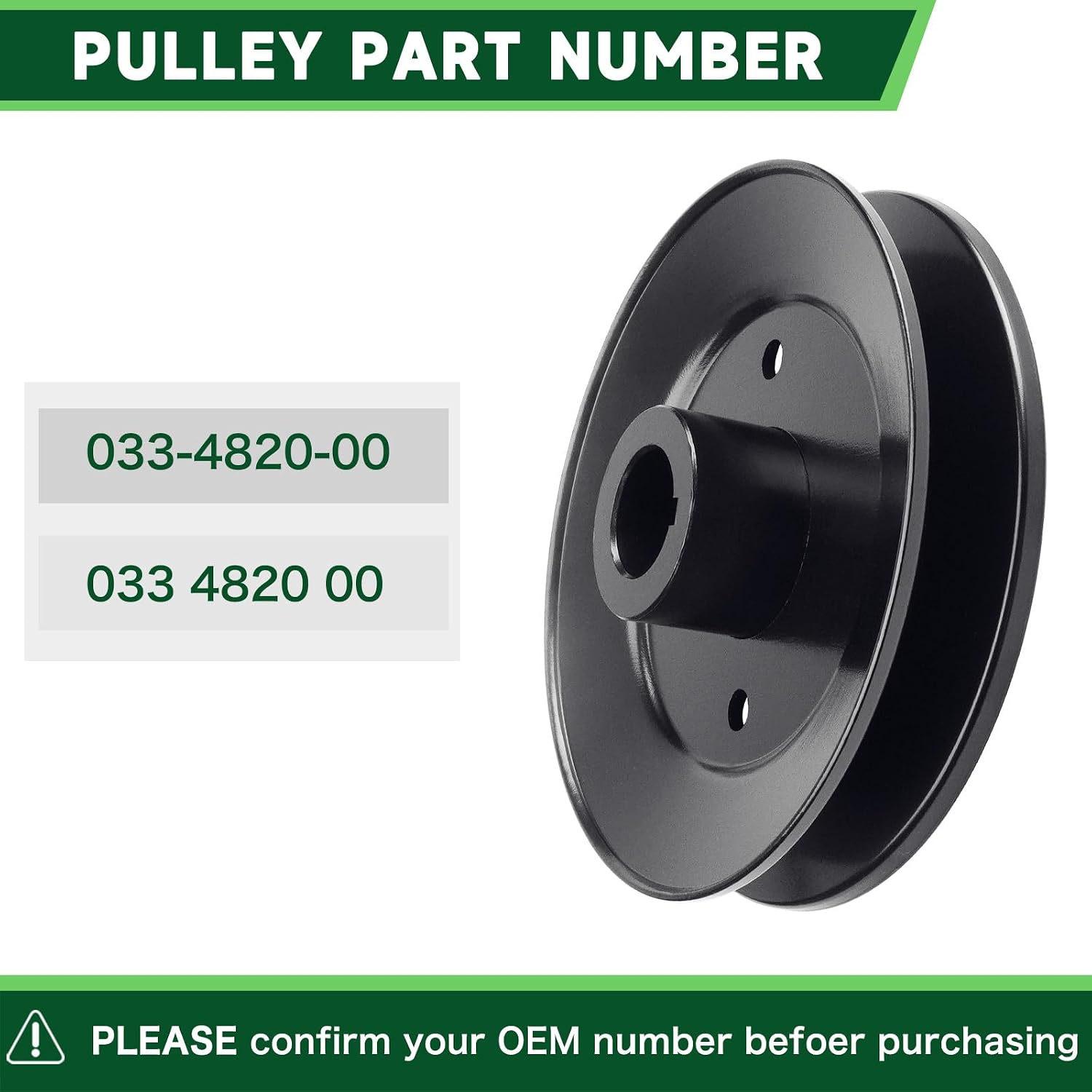 3 Pack 037-2050-00 037-2000-00 Spindle Assembly with 033-4820-00 Pulley for Bad Boy 42' 48' Deck MZ/MZ Mag num Zero Turn Lawn Mower