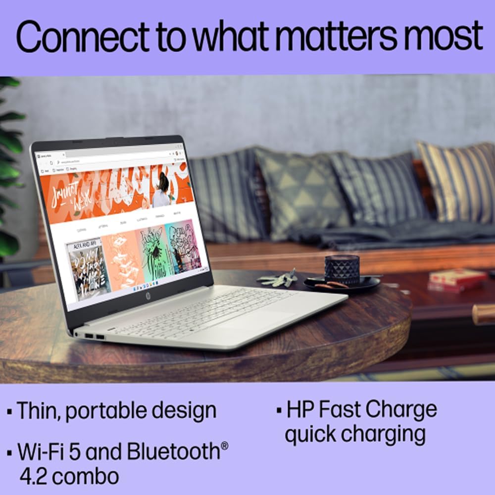 HP 15 Laptop (15.6' HD Display, Intel Core i3-1215U (> i5-1235U), 32GB RAM, 1TB SSD) Home & Business, 10.75-Hr Battery Life, Numpad, Webcam, Wi-Fi, IST Hub, Win 11 Home in S Mode