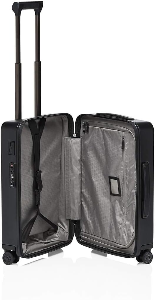 Bric's PORSCHE DESIGN 21' Spinner Carry-On Luggage - Roadster Travel Suitcase with Wheels for Men and Women - Black Matte