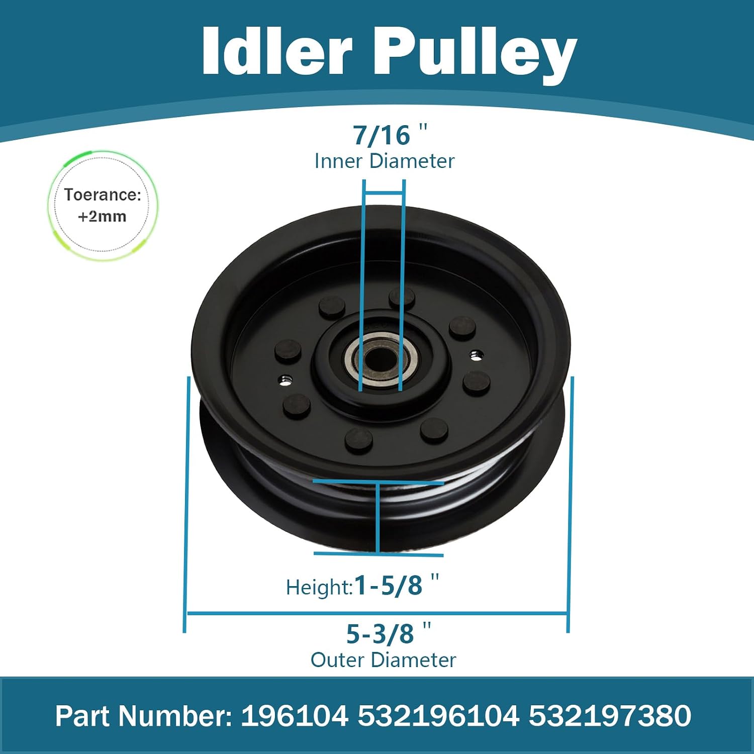 48'' Deck Rebuild Kit Fits Hus qvarna 2748GLS 2448T YTH2348 3 Spindle (532187292) 3 Blade (21547939) 2 Idler (177968) 2 Idler (196104) 2 Idler (196106)