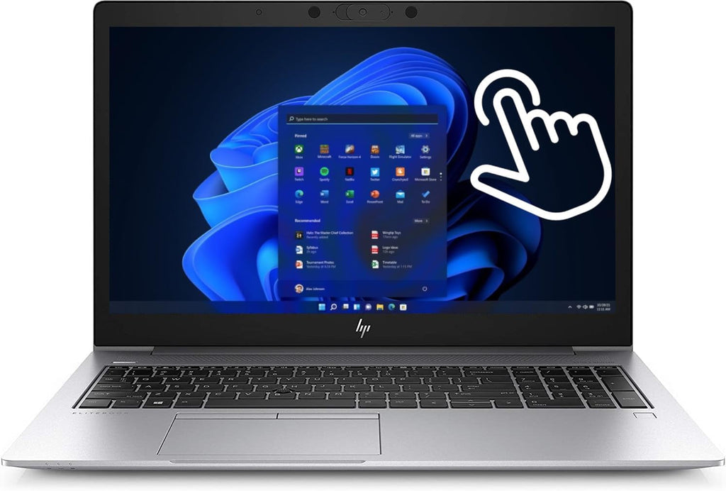 HP EliteBook 850 G6 15.6' 1920x1080 FHD Touchscreen Laptop, Intel Core i7-8565U Upto 4.6GHz, 32GB DDR4 RAM, 512GB NVMe SSD, CAM, Fingerprint, Windows 11 Pro, Silver (Renewed)
