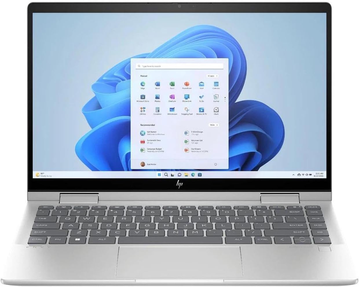 HP Envy 2-in-1 14' Full HD Touch Screen Laptop | Intel Core 5 120U | Intel Graphics | Backlit | Fingerprint | Copilot | 8GB RAM | 512GB SSD |Windows 11 Home |Bundle with Black Bag