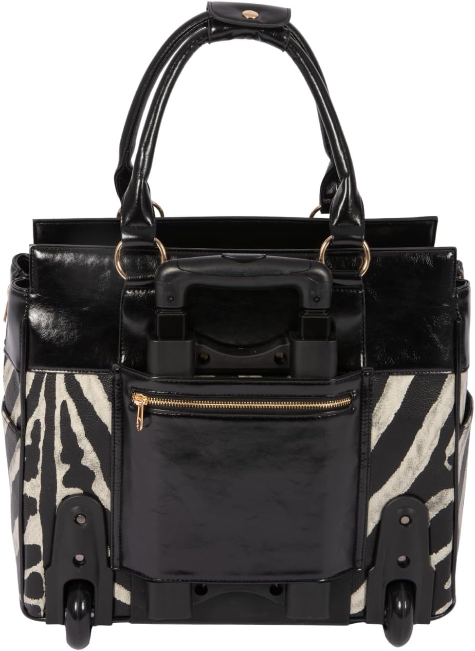 JKM & Company Rolling Laptop Bag Women, Rolling Briefcase for Women, 13'-17' Inch Laptop Bag with Wheels