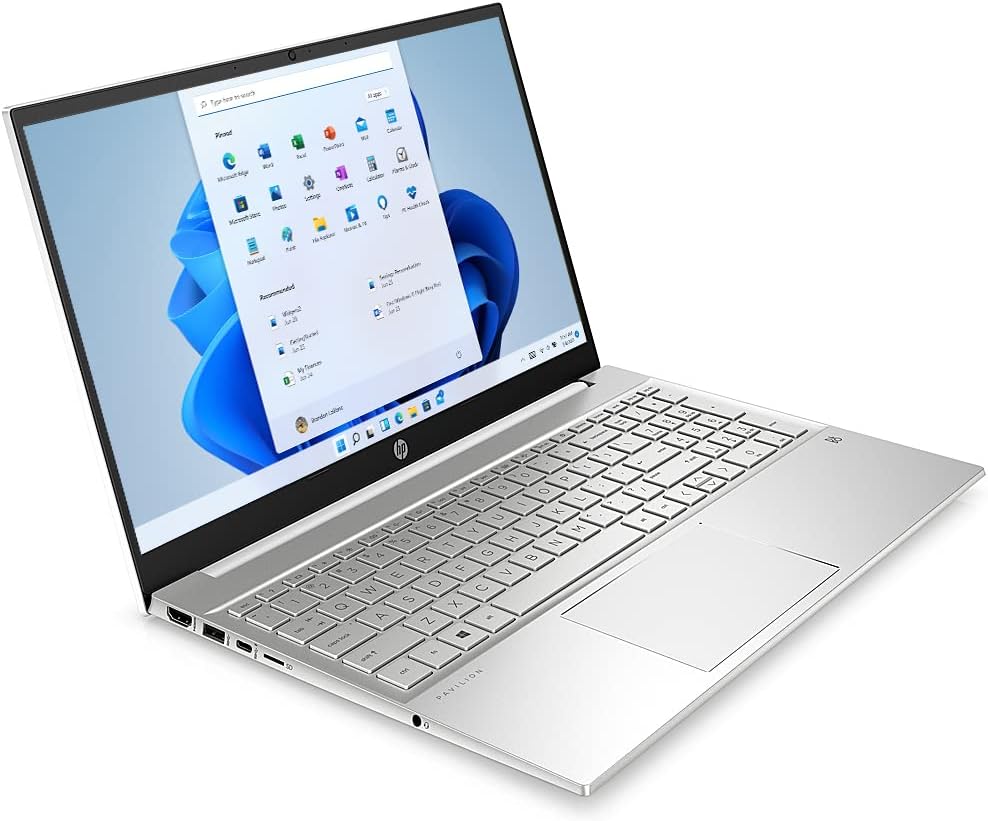 HP [Windows 11 Pro Pavilion Laptop | 15.6' Full HD Screen | Intel Core i7-1165G7 Processor | 32GB RAM | 2TB PCIe SSD | Webcam | HDMI | Wi-Fi 6 | Bluetooth | USB Type-C | Silver
