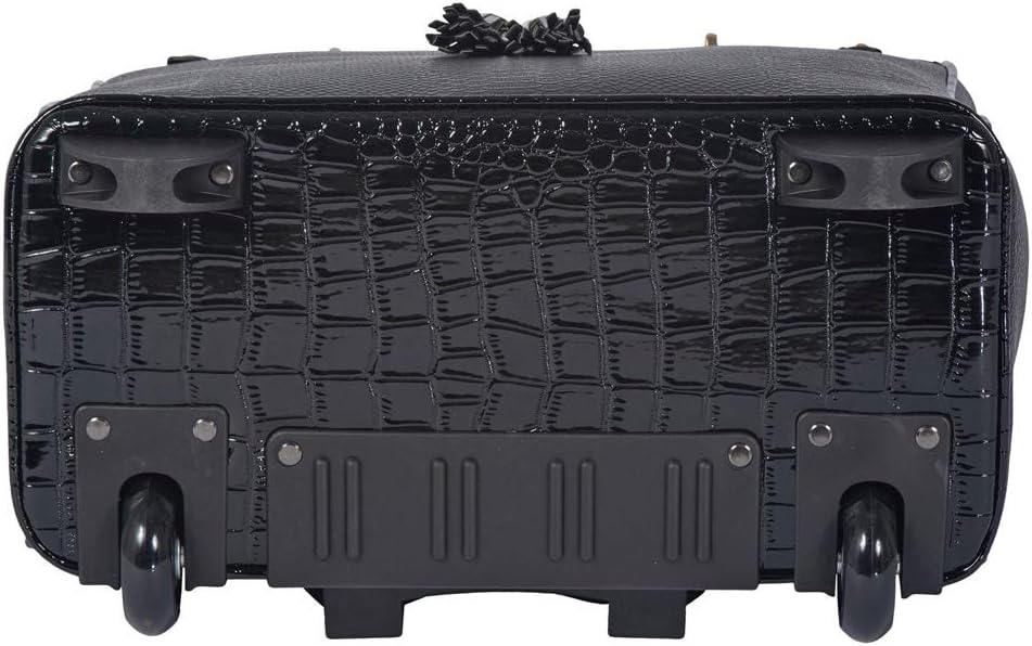 JKM & Company Rolling Laptop Bag for Women | Designer Wheeled Briefcase | Fits 13-17' Laptops | Office Travel Computer Case