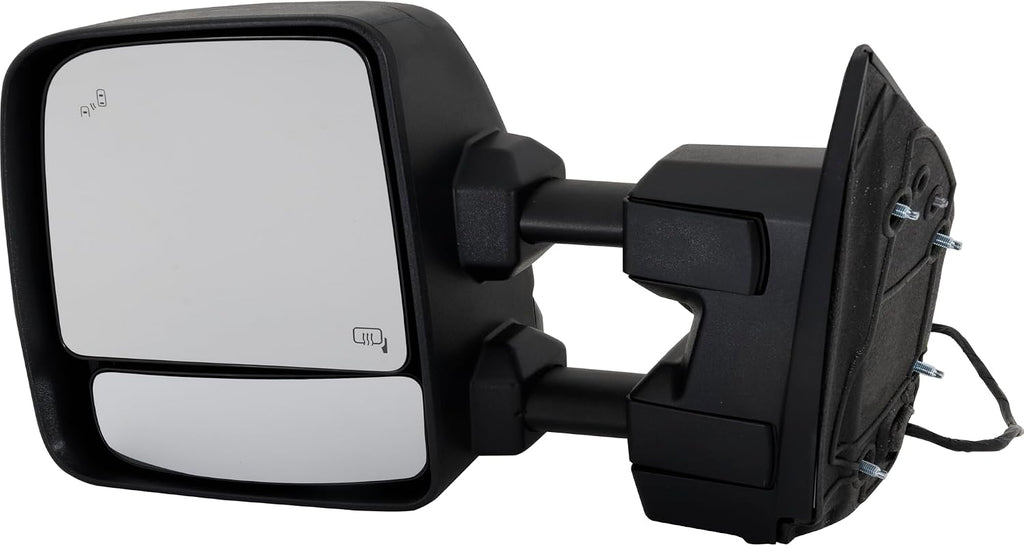 Kool Vue Driver Side Power Heated Towing Mirror for Nissan Titan 2017-2019 With Signal Light, Blind Spot Monitor, Memory & Puddle Lamp Textured