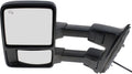 Kool Vue Driver Side Power Heated Towing Mirror, Driver Side Mirror Replacement for Ford F-250 F-350 Super Duty 2010-2016 Power Fold With Signal Light & Memory, Without Blind Spot Monitor Auto Extend