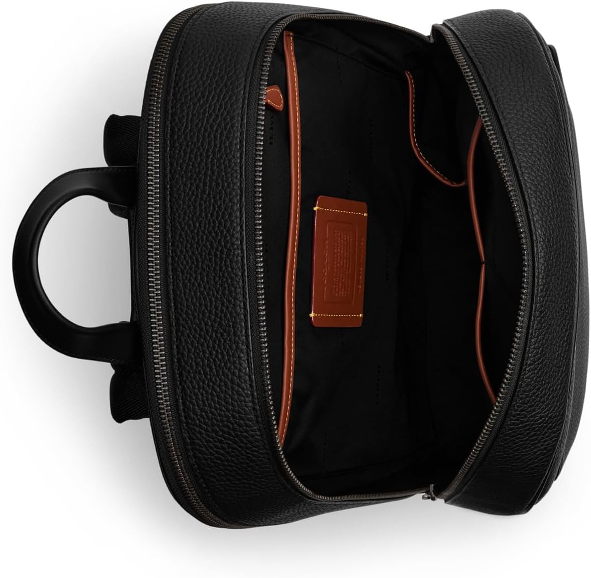 Coach Men's Gotham Backpack in Pebble Leather, Black