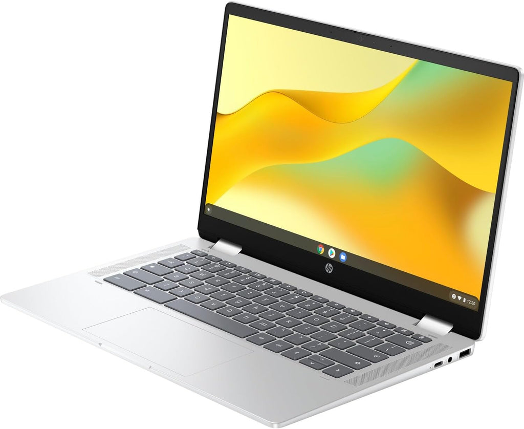 HP Chromebook x360 14b-cd0035cl 14 Inch FHD IPS 2 in 1 Touchscreen Laptop Convertible Intel Processor N200 8GB LPDDR5 RAM 128GB UFS Intel UHD Graphics 720p Webcam Backlit ChromeOS (Renewed)