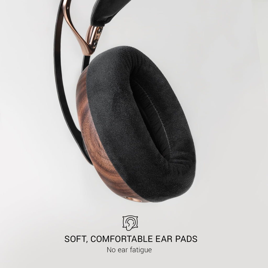 MEZE AUDIO 109 PRO | Wired Over-The-Ear Walnut Wood Audiophile Open-Back Headphones | 50mm Dynamic Drivers | Low Impedance 40 Ohms | Cables and Carrying Pouch Included | 2-Year Warranty