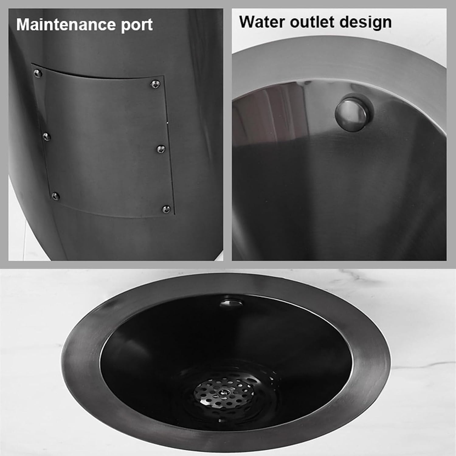 Wall Mounted Smart Men Urinal, 304 Stainless Steel Bathroom Urinals, Toilet Efficient Flushing Urinal, Male Sanitary Ware Public Toilet Urinal,Gold(Rosegold)