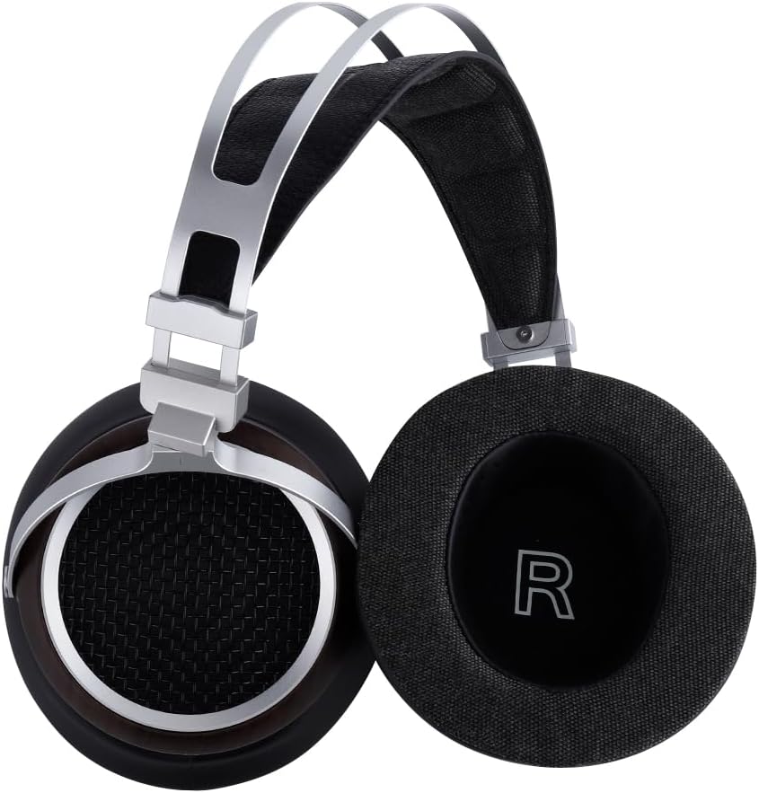 SIVGA Luan Hi-Fi Over-Ear Dynamic Driver Open-Back Wood Wired Headphone with Detachable Cable, Professional Grade Earphone for Audiophiles, for Home, for Studio(Black)