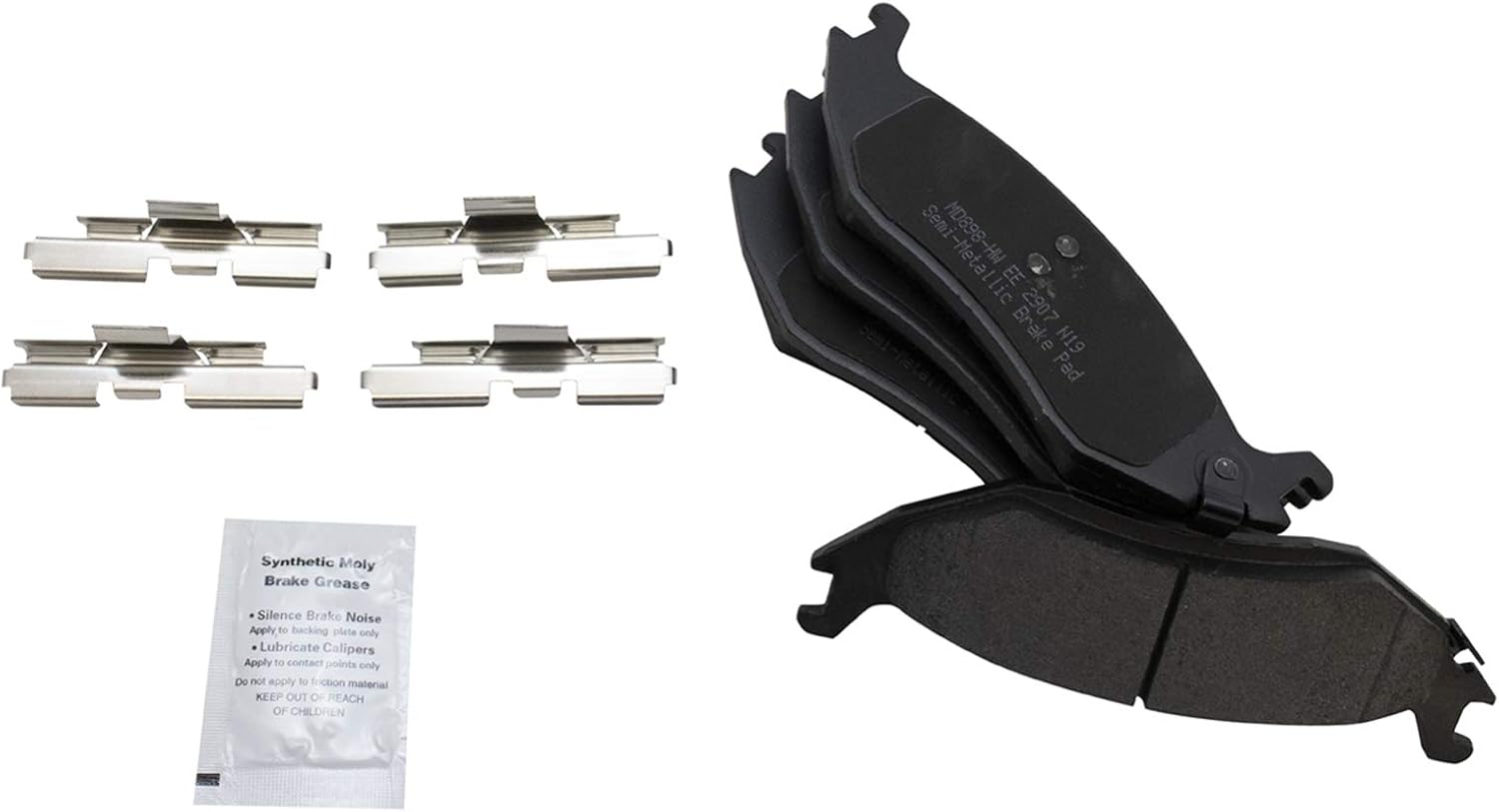 TRQ Front & Rear Brake Pad & Rotor Kit Semi-Metallic Compatible with 2007-2009 Chrysler Aspen Dodge Durango 2006-2010 Ram 1500 2011-2018 Ram 1500 2019-2021 1500 Classic