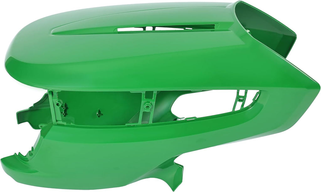 ECOTRIC Front Lawn Mower Hood Compatible with John Deere X500 Before Serial Number 020000 X520 X534 X540 Replacement for M152326 Tractor Hood Bumper Green Lawn Mower Accessories