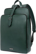 CLUCI Leather Backpack for Women, 15.6 inch Laptop Bag, Large Genuine Work Backpack Travel Back