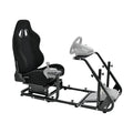 Marada Racing Simulator Cockpit with Comfort Gaming Seat Mountable Monitor Stand Fit for Logitech G25 G27 G29, for Thrustmaster T248 T300, for Fanatec, Driving Race Sim Mount No Steering Wheel Pedal
