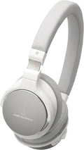 Audio-Technica ATH-SR5BTWH Bluetooth Wireless On-Ear High-Resolution Audio Headphones, White
