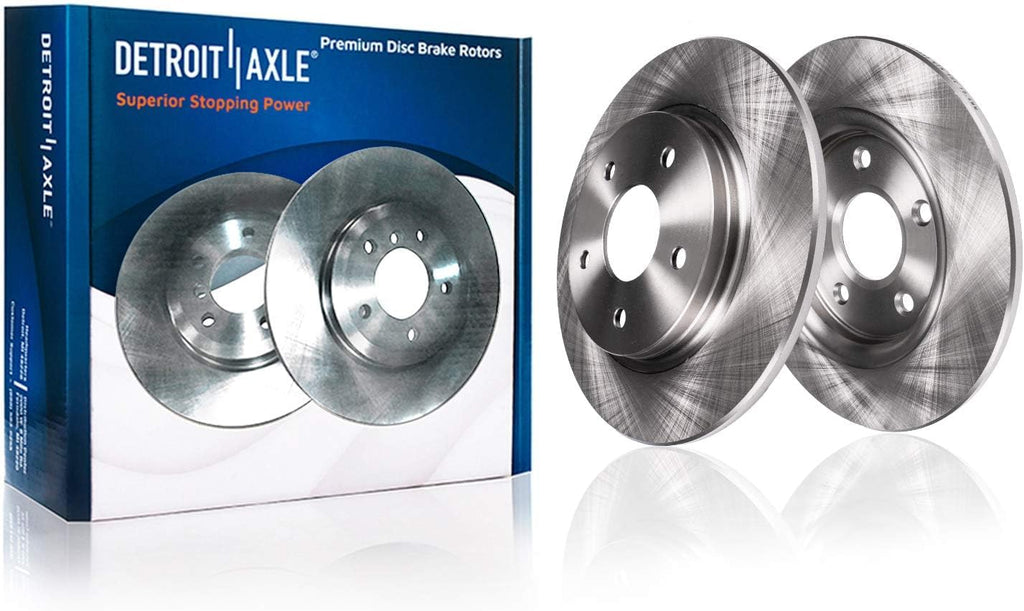 Detroit Axle - Brake Rotors for Jeep 2017 Compass [4-Wheel Disc] Disc Brake Rotors Replacement : 12.01' inch Front and 11.89' inch Rear Rotors