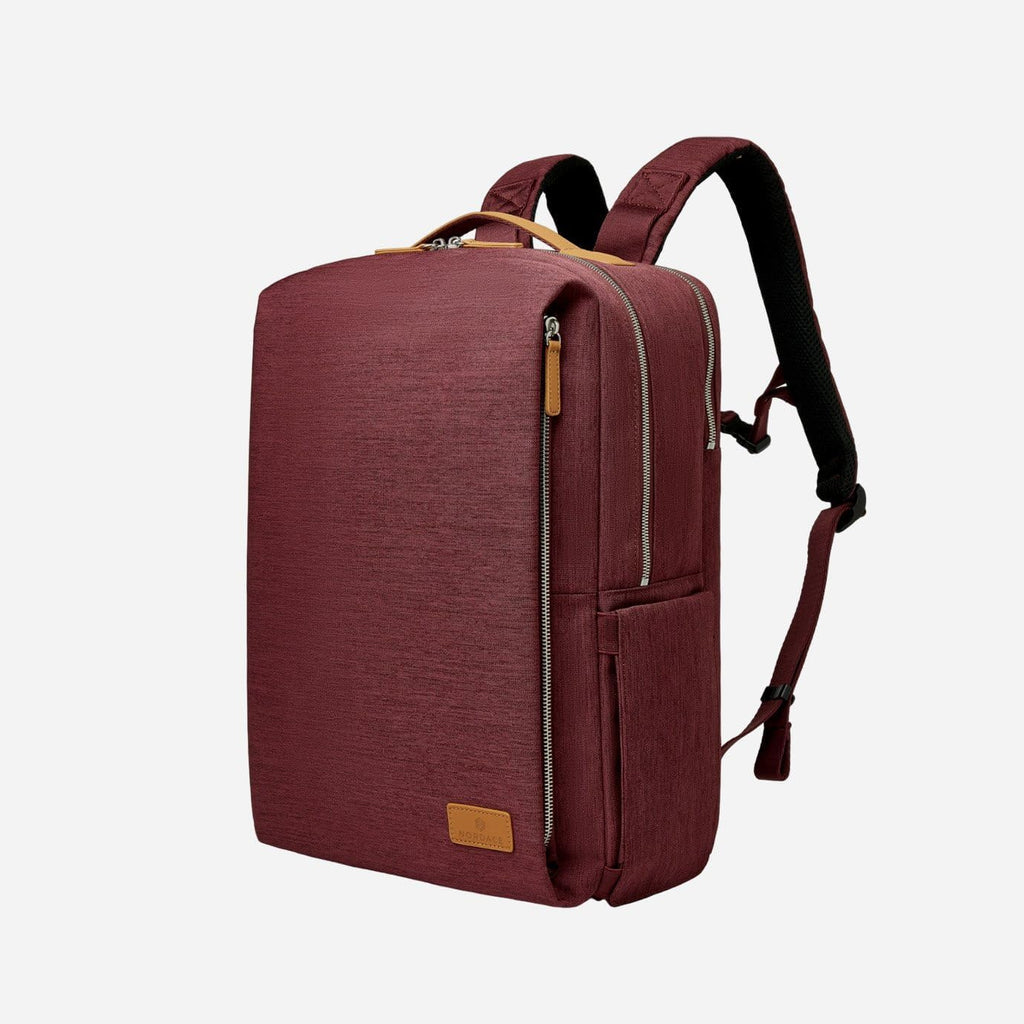 Nordace Siena Pro 15 Smart Backpack with USB Charging - 16' Laptop Backpack, 20L Daily Backpack for Travel, Everyday, or Work (Red)