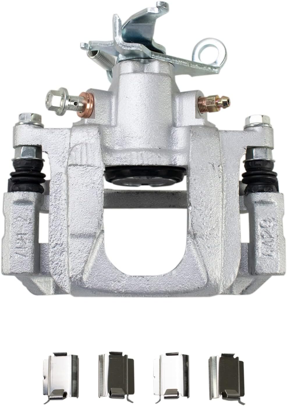TRQ Performance Rear Brake Pad and Rotor Set Ceramic Solid Rotors Calipers Compatible with 2013 Dodge Journey