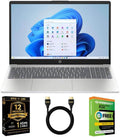 HP OmniBook 3 15.6-inch Touchscreen Laptop Bundle, AMD Ryzen AI 5 340, Radeon 840M, 16 GB RAM, 512 GB SSD, Windows 11 Home, Includes 2 Year Warranty & Webroot Antivirus + AUX HDMI