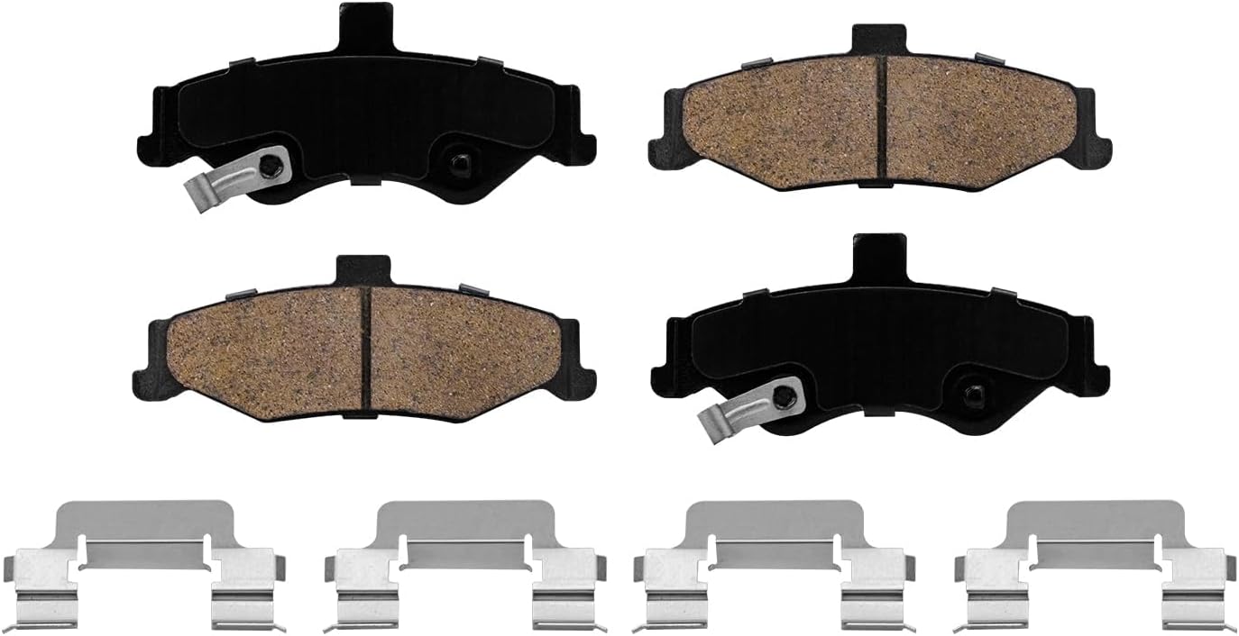 Detroit Axle - Brake Kit for 98-02 Chevrolet Camaro Pontiac Firebird Drilled Slotted Brake Rotors 1998 1999 2000 2001 2002 Ceramic Brake Pads Replacement : 11.92' inch Front and 12.01' inch Rear Rotor