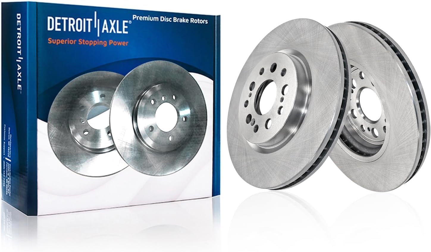Detroit Axle - 8pc Brake Kit for 2017-2021 Honda Clarity Disc Brakes Rotors 2018 2019 2020 Ceramic Brake Pads with Hardware Replacement : 12.28' inch Front and 12.20' inch Rear
