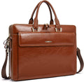 CLUCI Briefcase for Women Oil Wax Leather Business 15.6 Inch Laptop Handbag Vintage Slim Large Shoulder Work Bag | Oil Wax Leather, Business, 15.6 Inch, Laptop, Vintage, Slim