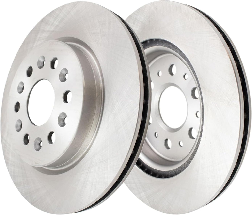 Detroit Axle - Rear Brake Kit for 2017-2020 GMC Acadia Cadillac XT5, 2018-2020 Chevrolet Traverse Buick Enclave, 2019-2020 Blazer, 2020 XT6, Brakes Rotors Brake Pads Replacement: 12.40 inch Rotor