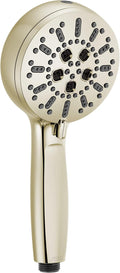 Delta 7-Setting Polished Nickel Wall-Mount Handheld Shower Head with ProClean Spray, Hand Held Shower Head with High Pressure Spray, Lumicoat Polished Nickel 59584-PN-PR-PK