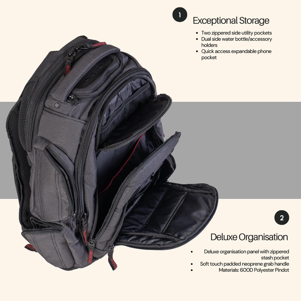 OGIO Renegade Backpack (Renegade, Black Pindot)