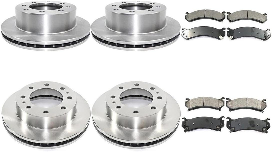 Brakes and Rotors Kit - 6PCS Front Rear Disc Brake Pads and Rotors, Brake kit for Chevrolet Silverado 2500 1999-2004 for Chevy Silverado 2500 1999-2004