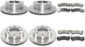 ‎A-Partrix 6PCS Brake Pads and Rotors - Front and Rear Brakes and Rotors Replacement Brake Kits fits Chevrolet Silverado 2500 1999-2004 fits Chevy Silverado 2500 1999-2004
