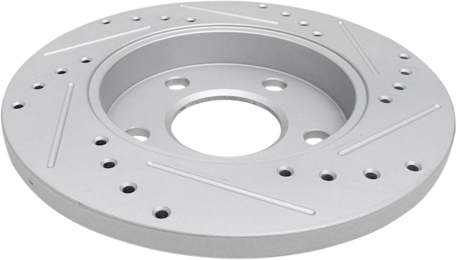TRQ Performance Rear Brake Pad & Rotor Set Ceramic Drilled Slotted Coated Rotors Calipers Compatible with 05-09 Buick LaCrosse 11-13 Chevrolet Impala 14-16 Impala Limited 05-08 Pontiac Grand Prix