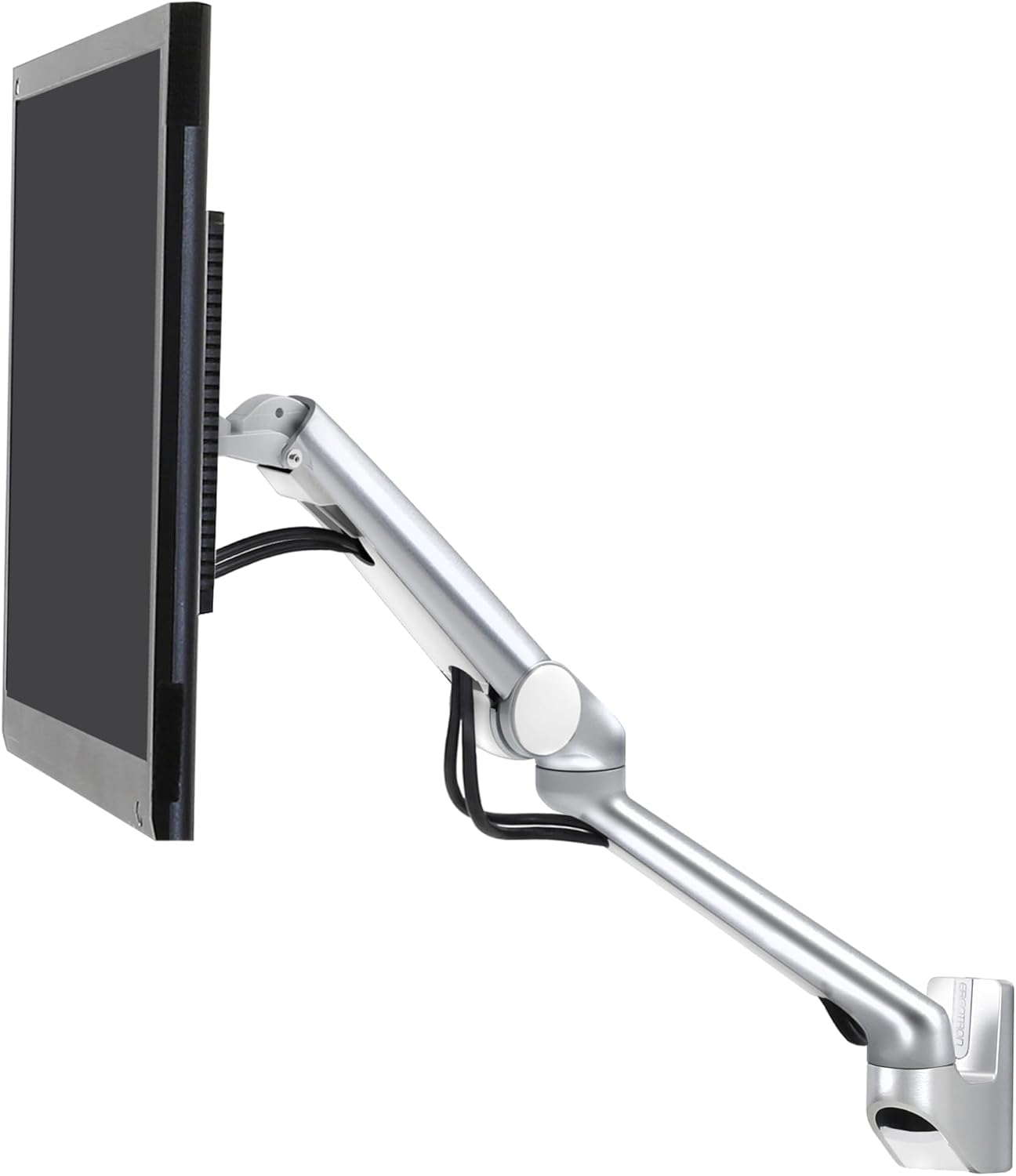 Ergotron – MX Mini Single Monitor Arm, VESA Wall Mount – for Monitors Up to 24 Inches, 0 to 8 lbs – Polished Aluminum