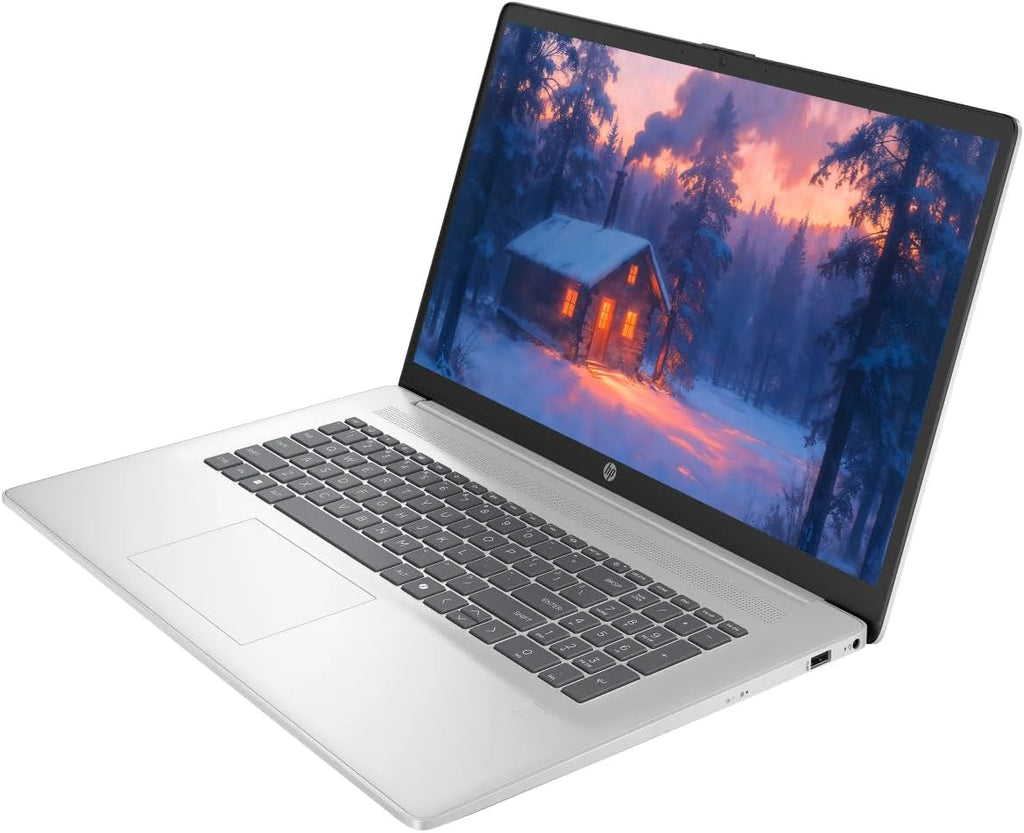 HP Touchscreen Laptop, 17.3' Business Laptop Computer, Windows 11, 16GB RAM 1TB SSD, AMD Ryzen 5 7430U, HD+ 1600 x 900 Display, Camera Privacy Shutter, SageNova Earphones, Silver