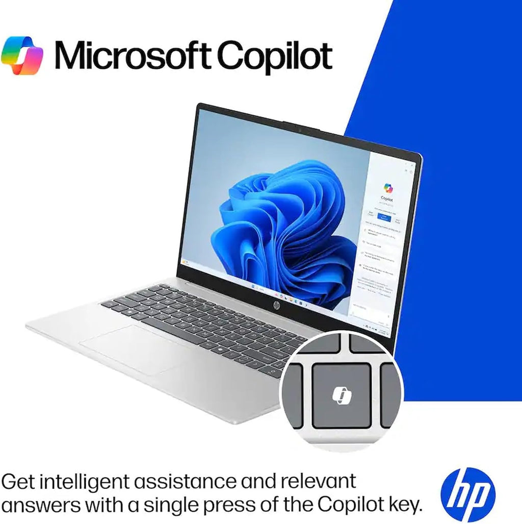 HP 15.6' FHD 300 Nits Touch Laptop | 13th Gen Intel Core i5-1334U 10-Core | 16GB RAM 512GB SSD | Long Battery Life| Privacy Camera| Wi-Fi 6| Copilot AI | Windows 11| for Business & Student| RK Bundle