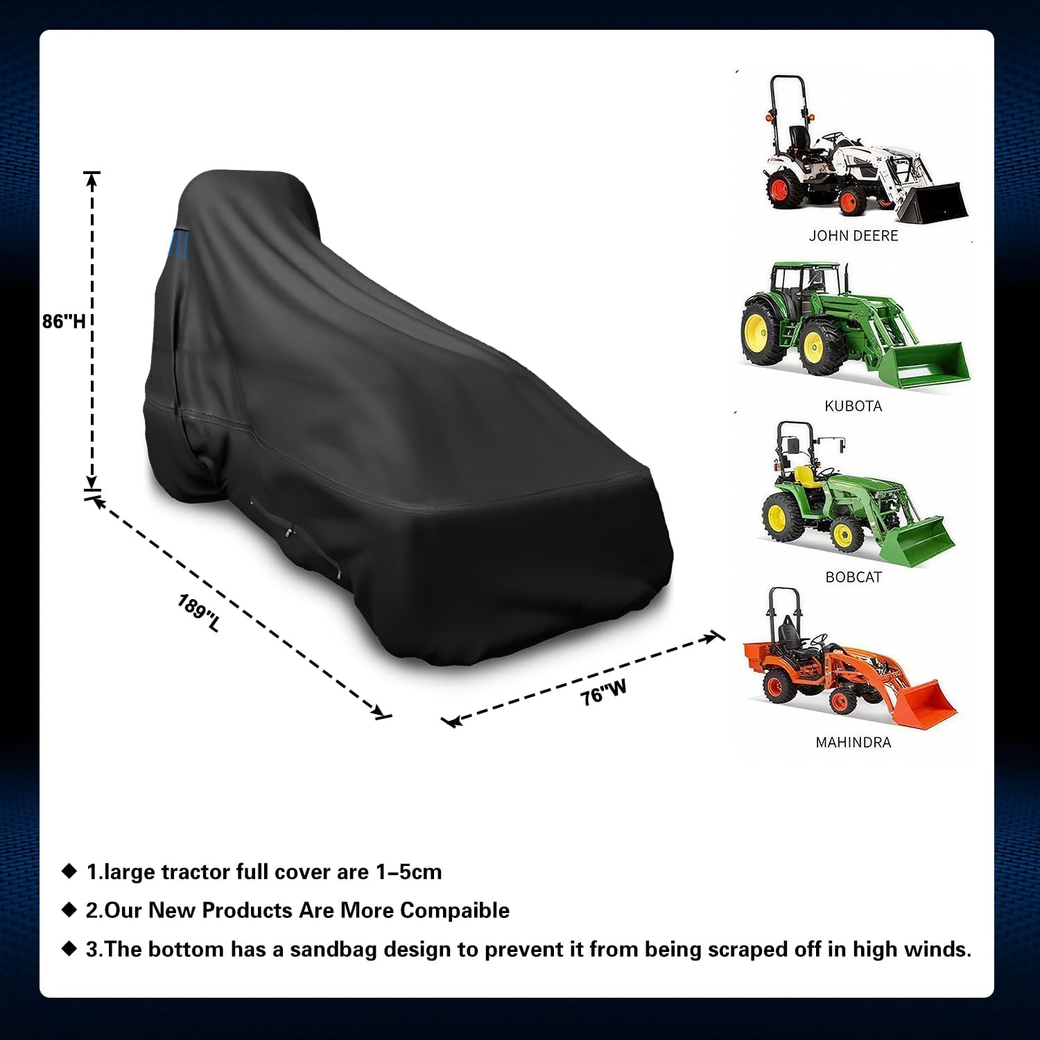 600D Tractor Cover (Larger)