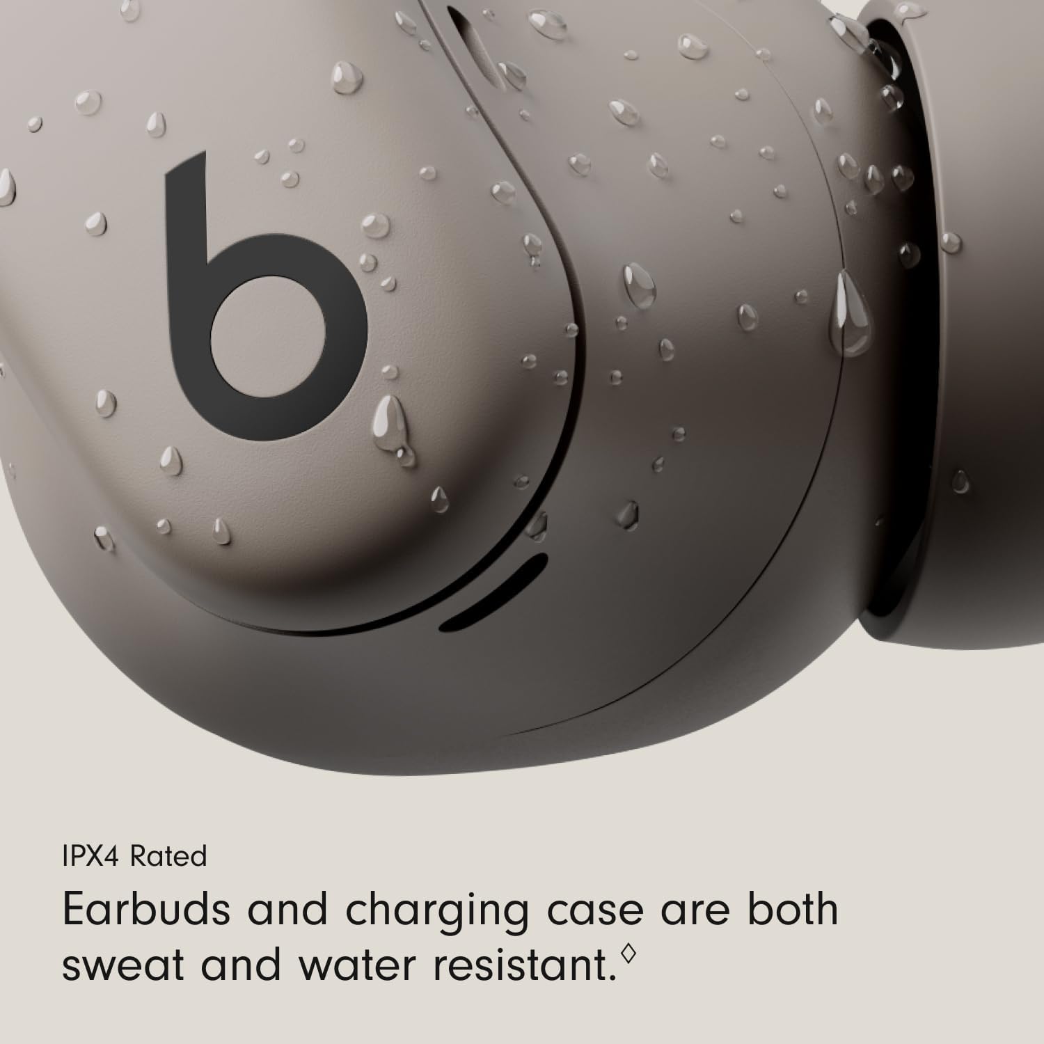 Beats - Powerbeats Fit - Wireless Noise-Cancelling Workout Earbuds with Ultimate Secure Fit with AppleCare+ (2 Years) - Gravel Gray