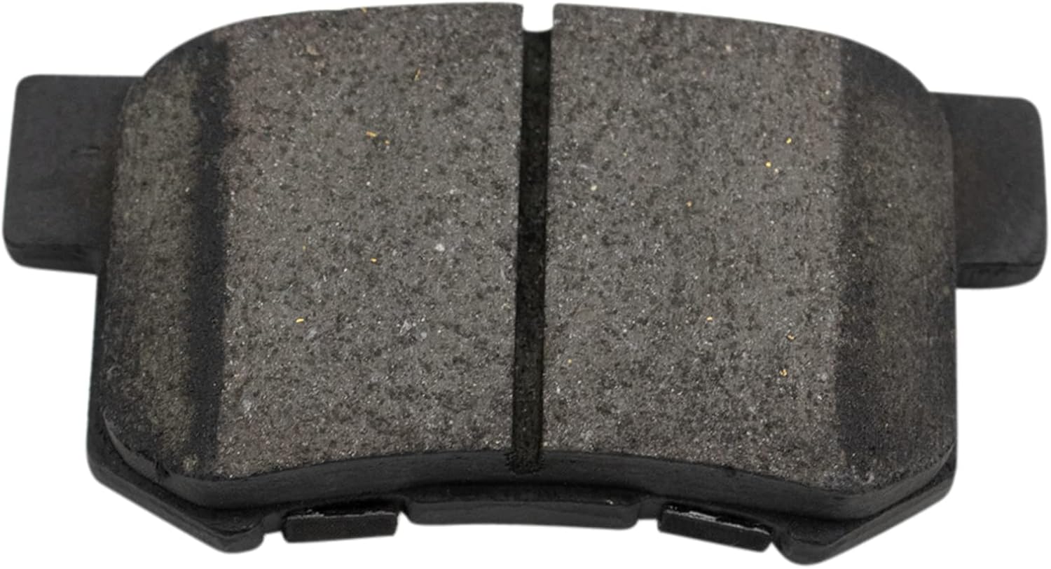 TRQ Performance Rear Brake Pad and Rotor Set Ceramic Solid G Coated Rotors Calipers Compatible with 1998-2002 Honda Accord