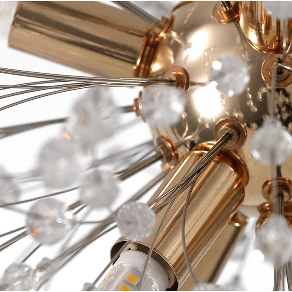 Modern LED Chandelier, Lighting, Chrome Gold Silver Crystal Sputnik V-intage Firework Pendant Light Compatible with Living Room Dining Bathroom Foyer Restaurant Ent 1