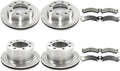 8X Brake Kit - Brakes and Rotors Kit Front and Rear Automotive Replacement Brake Kits for Chevrolet Silverado 3500 HD 2007-2010 for Chevy Silverado 3500 HD 2007-2010