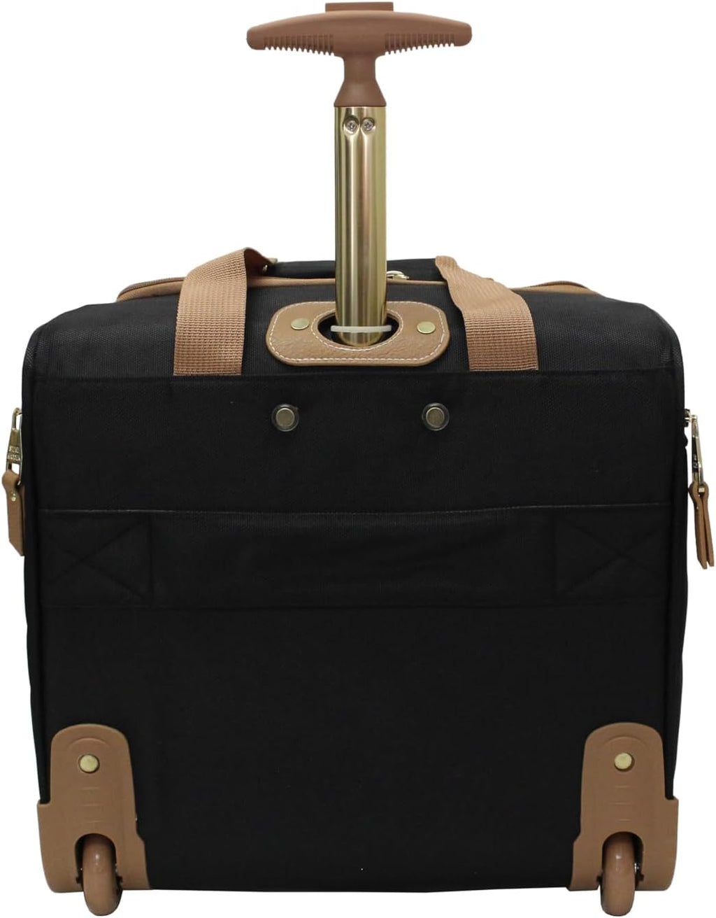 steve madden Designer 15 Inch Carry on Suitcase- Small Weekender Overnight Business Travel Luggage- Lightweight 2- Rolling Spinner Wheels Under Seat Bag for Women (Harlo Black)
