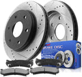 12.01' Front Disc Brake Rotors and Ceramic Brake Pads for 1999-2006 Chevy Silverado 1500, 2000-2006 Tahoe/Suburban 1500/Cadillac Escalade/GMC Sierra 1500, 2000-2006 Yukon XL/Yukon XL 1500